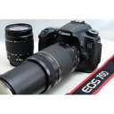 【中古】キヤノン Canon EOS 70D 超望遠ダブルズームセット 美品 Wi-SDカード付き