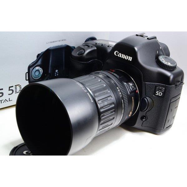 【中古】キヤノン Canon EOS 5D レンズキット 美品 1/8000秒の高速シャッター ストラップ付き