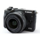 【7/4~11限定!最大4,000円OFF&7/5,7/10限定で最大P3倍】【中古】キヤノン Canon EOS M6 レンズキット ブラック 美品 SDカード付き付