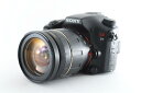 【中古】ソニー SONY α77 SLT-A77V 高倍率ズームセット 訳アリ実用品 高速連写に定評アリ ストラップ付き 防塵・防滴 自分撮り