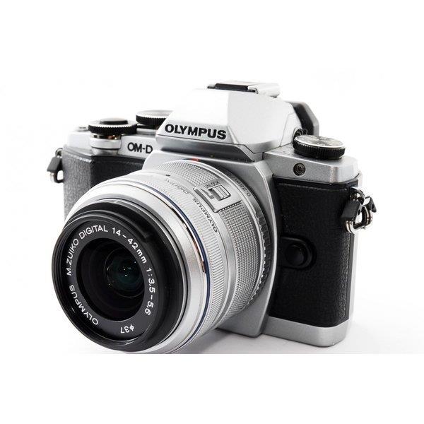 【5/9~5/16限定!最大4,000円OFF&5/10, 5/15限定で最大P3倍】【中古】オリンパス OLYMPUS OM-D E-M10 シルバー レンズセット 美品 SDカード付き