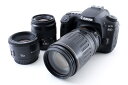 【5/9~16限定!最大4,000円OFF&5/5,5/10限定で最大P3倍】【中古】キヤノン Canon EOS 90D 標準&超望遠&単焦点トリプルレンズセ...