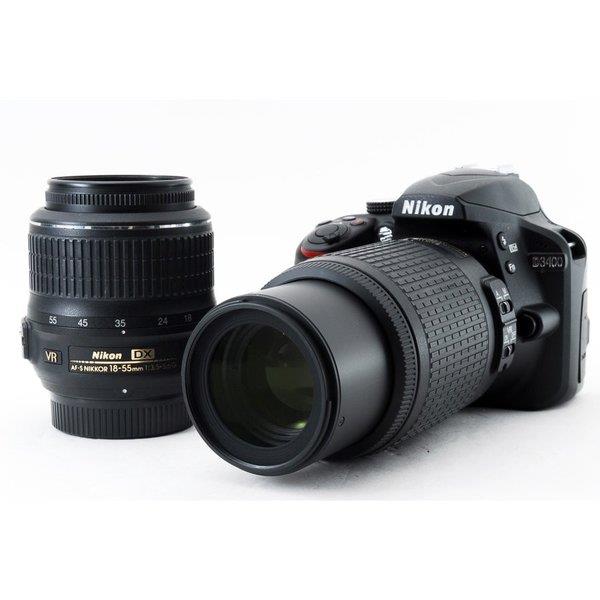 【中古】ニコン Nikon D3400 標準&望遠ダブルズームセット 美品