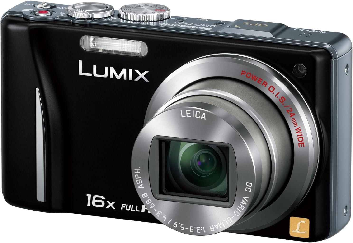 【中古】パナソニック デジタルカメラ LUMIX TZ20 ブラック DMC-TZ20-K