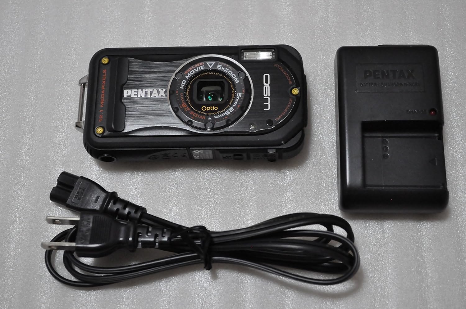 【6/1限定!全品P3倍】【中古】PENTAX 防水デジタルカメラ Optio W90 ブラック OPTIOW90B