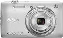 【中古】Nikon デジタルカメラ COOLPIX S3600 8倍ズーム 2005万画素 クリスタルシルバー S3600SL