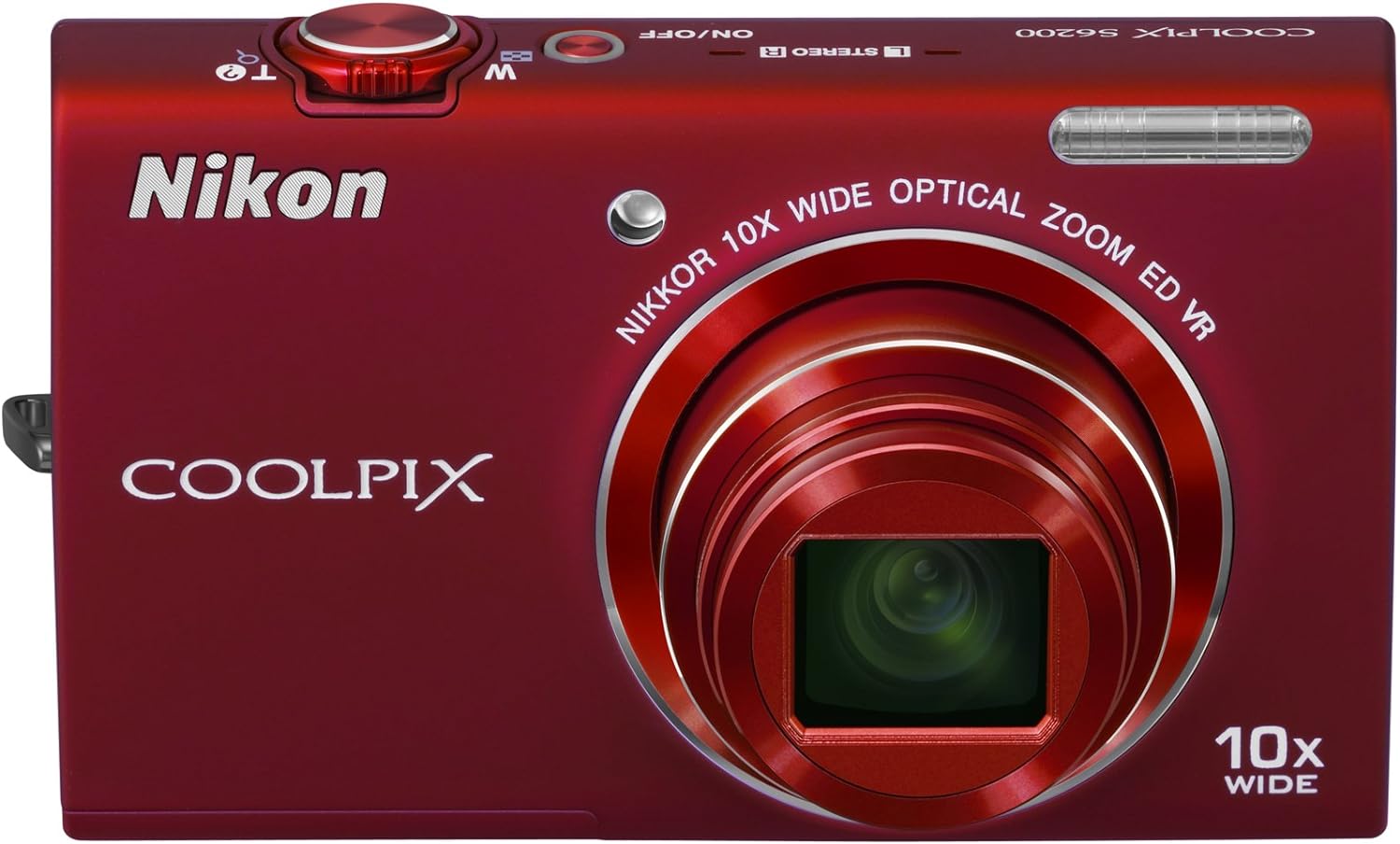 【中古】Nikon デジタルカメラ COOLPIX (クールピクス) S6200 ブリリアントレッド S6200RD