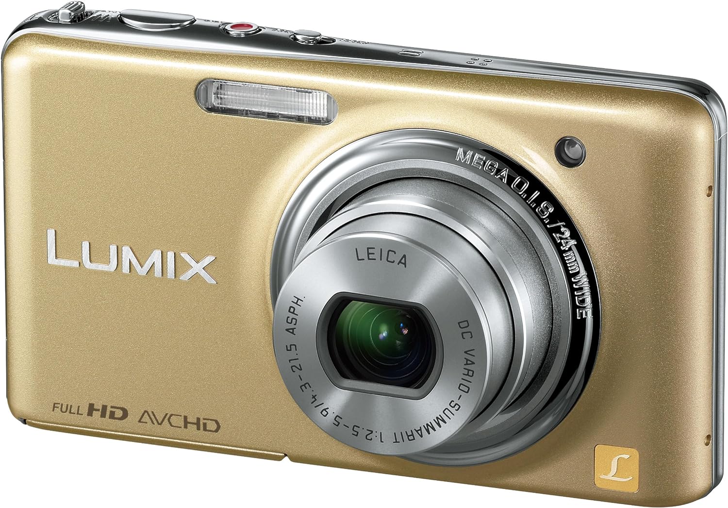 【中古】パナソニック デジタルカメラ LUMIX FX77 レオパードゴールド DMC-FX77-N