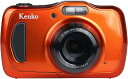 【中古】Kenko デジタルカメラ DSC200WP 防塵・防水 IP58 2016万画素 光学4倍ズーム 1m耐衝撃 オレンジ 438589(2)