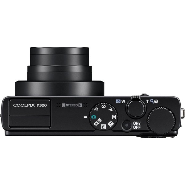 ニコンNikonデジタルカメラCOOLPIXP300ブラックP3001220万画素裏面照射CMOS広角24mm光学4.2倍F1.8レンズフルHD