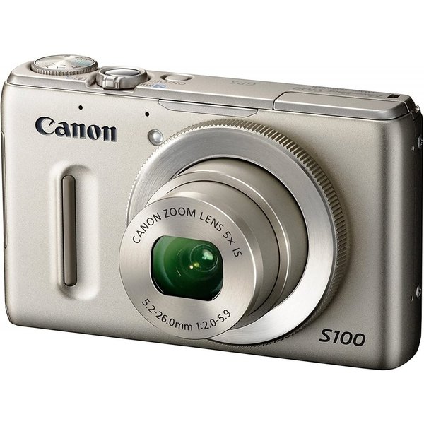【中古】キヤノン Canon デジタルカメラ PowerShot S100 シルバー PSS100 SL 1210万画素 広角24mm 光学5倍ズーム 3.0型TFT液晶カラーモニター