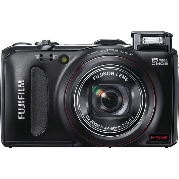 【中古】フジフィルム FUJIFILM FinePix F550EXR 光学15倍 ブラック FX-F550EXR B SDカード付き