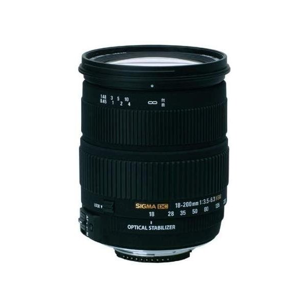 【中古】シグマ SIGMA 18-200mm F3.5-6.3 DC OS HSM ニコン用