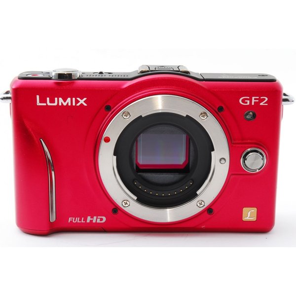パナソニックPanasonicDMC-GF2レンズキットレッド美品8GBSDカード付き