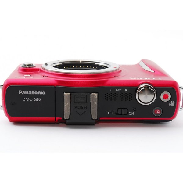 パナソニックPanasonicDMC-GF2レンズキットレッド美品8GBSDカード付き