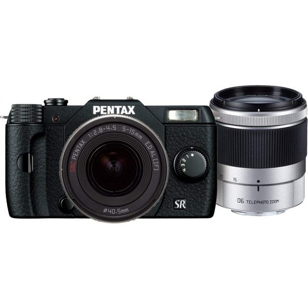 【5/9~5/16限定 最大4,000円OFF 5/10, 5/15限定で最大P3倍】【中古】ペンタックス PENTAX デジタル Q10 ダブルズームキット ブラック SDカード付き