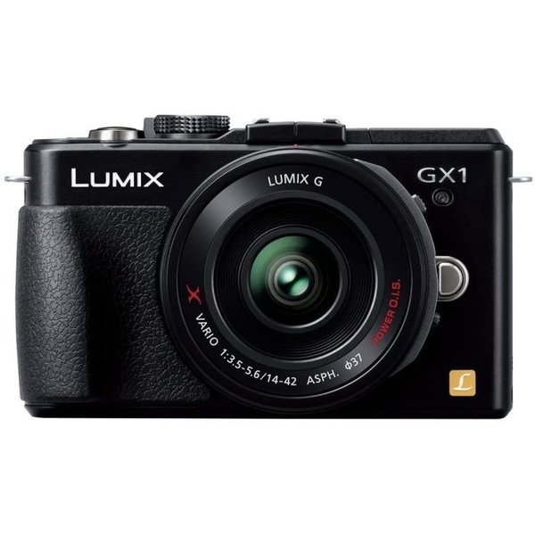 【6/1限定!全品P3倍】【中古】パナソニック Panasonic ルミックス GX1 レンズキット 電動ズームレンズ付属 エスプリブラック DMC-GX1X-K