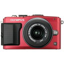 【中古】オリンパス OLYMPUS E-PL6 レンズキット レッド E-PL6 LKIT RED SDカード付き