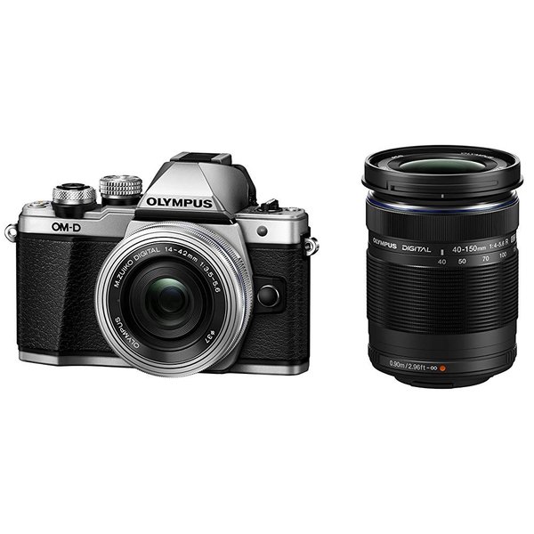 【5/9~5/16限定!最大4,000円OFF&5/10, 5/15限定で最大P3倍】【中古】オリンパス OLYMPUS OM-D E-M10 MarkII EZダブルズームキット シルバー SDカード付き