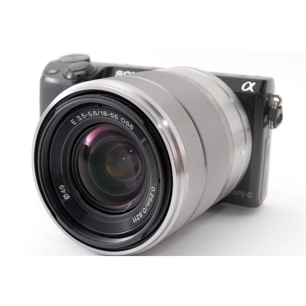 【5/9~5/16限定!最大4,000円OFF&5/10, 5/15限定で最大P3倍】【中古】ソニー SONY NEX-5R レンズセット ブラック 美品 Wi-Fiでスマホへ転送 SDカードフラッシュ付き