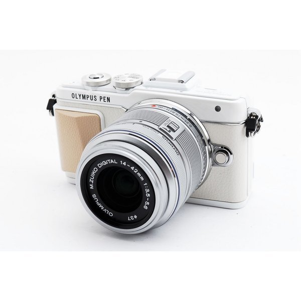 楽天カメラFanks-PROShop2nd楽天市場店【中古】オリンパス OLYMPUS E-PL7 ホワイト レンズセット 美品 SDカード付き