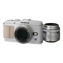 【中古】オリンパス OLYMPUS E-P3 ツインレンズキット ホワイト SDカード付き