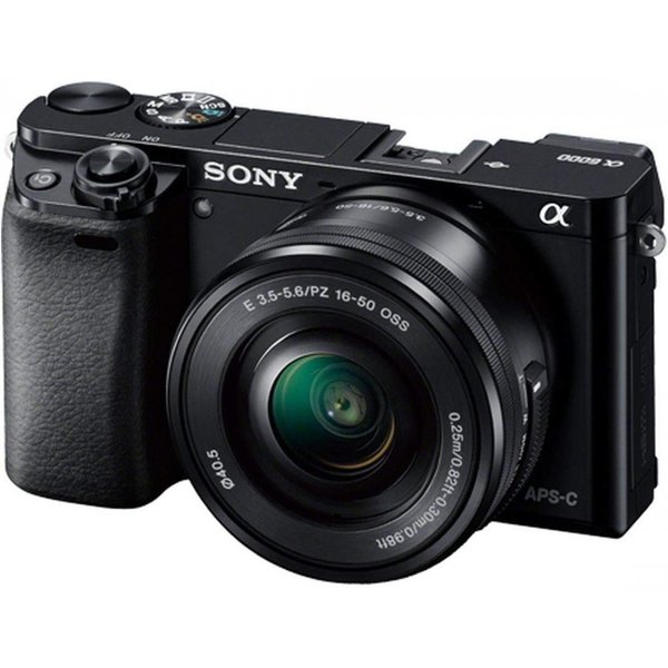 【5/9~5/16限定!最大4,000円OFF&5/10, 5/15限定で最大P3倍】【中古】ソニー SONY α6000 パワーズームレンズキット ブラック ILCE-6000L B SDカード付き