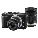 【7/4~11限定!最大4,000円OFF&7/5,7/10限定で最大P3倍】【中古】オリンパス OLYMPUS E-PL1s ダブルズームキット ブラック S...