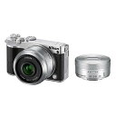 【4/24~4/27限定 最大4,000円OFF 4/25限定で最大P3倍】【中古】ニコン Nikon J5 ダブルレンズキット シルバー J5WLKSL microSDカード付き