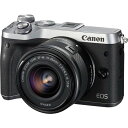 【7/19~26限定!最大4,000円OFF&7/25限定で最大P3倍】【中古】キヤノン Canon EOS M6 レンズキット シルバー SDカード付き