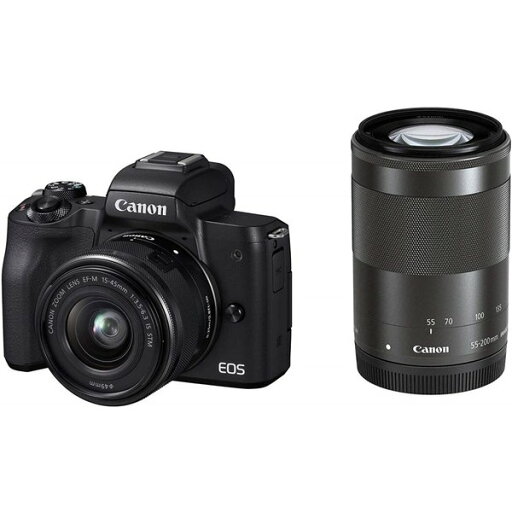【7/4~11限定!最大4,000円OFF&7/5,7/10限定で最大P3倍】【中古】キヤノン Canon EOS Kiss M ブラック ダブルズームキット SDカード付き 【7/4~11限定!最大4,000円OFF&7/5,7/10限定で最大P3倍】【中古】キヤノン Canon EOS Kiss M ブラック ダブルズームキット SDカード付き