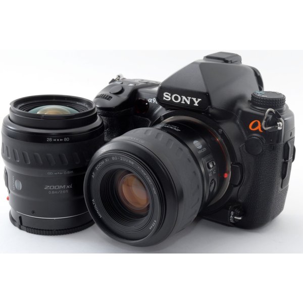 【5/9~5/16限定!最大4,000円OFF&5/10, 5/15限定で最大P3倍】【中古】ソニー SONY α900 DSLR-A900 ダブルズームセット ブラック 美品 マグネシウム合金ボディ カメラバッグストラップ付き