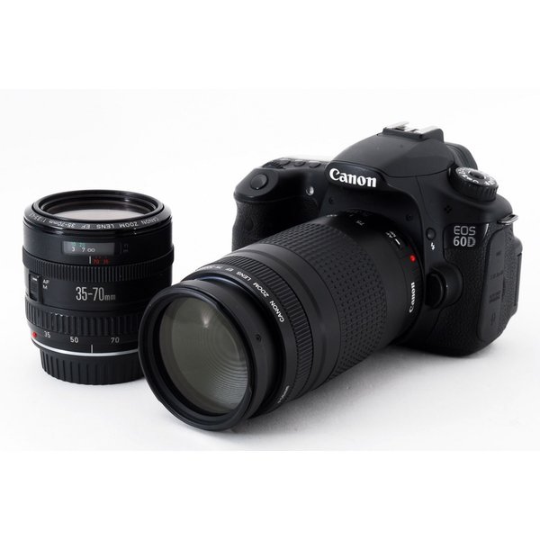 【中古】キヤノン Canon EOS 60D 超望遠ダブルズームセット 美品
