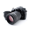 【5/1限定!全品P3倍】【中古】ニコン Nikon D300S ダブルズームセット ブラック 美品 一眼レフ SDカードストラップ付き