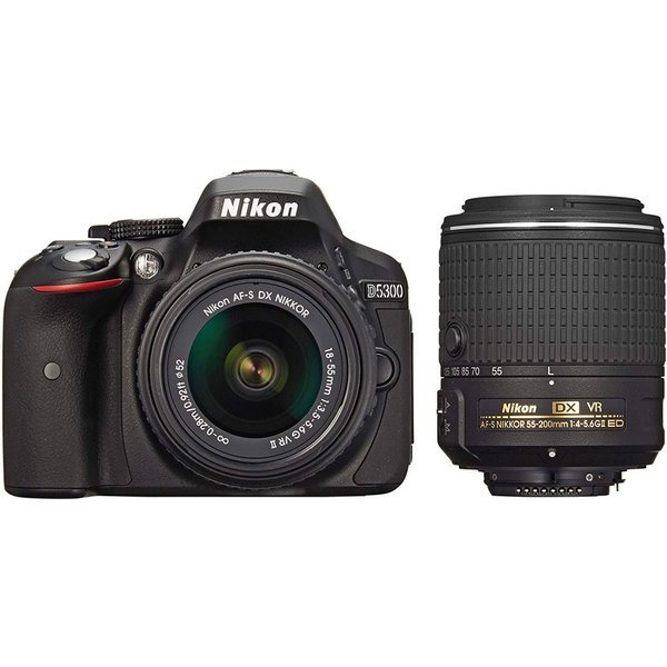 【中古】ニコン Nikon D5300 ダブルズームキット2 ブラック