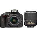 【3/4~3/11限定!最大4,000円OFF&3/5, 3/10限定で最大P3倍】【中古】ニコン Nikon D5300 ダブルズームキット2 ブラック SDカード付き