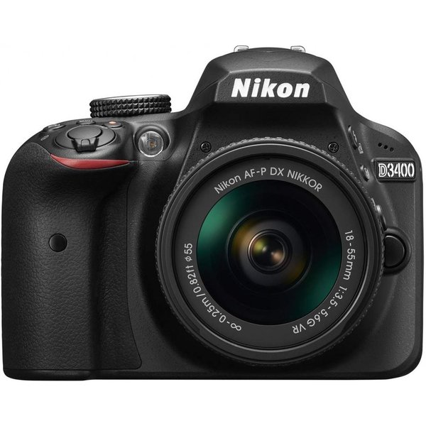 【6/1限定!全品P3倍】【中古】ニコン Nikon D3400 AF-P 18-55 VR レンズキット ブラック SDカード付き