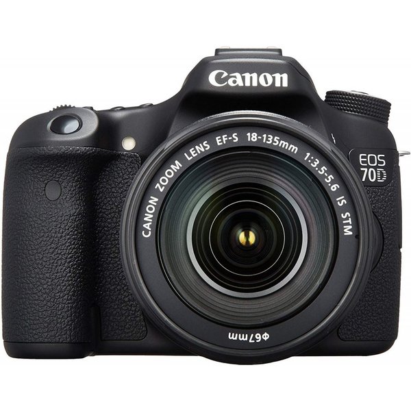 【中古】キヤノン Canon EOS70D レンズキット EF-S18-135mm F3.5-5.6 IS STM 付属