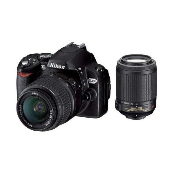 【中古】ニコン Nikon D40X ダブルズームキット D40XWZ SDカード付き