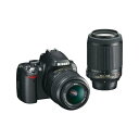 【5/1限定!全品P3倍】【中古】ニコン Nikon D60 ダブルズームキット SDカード付き