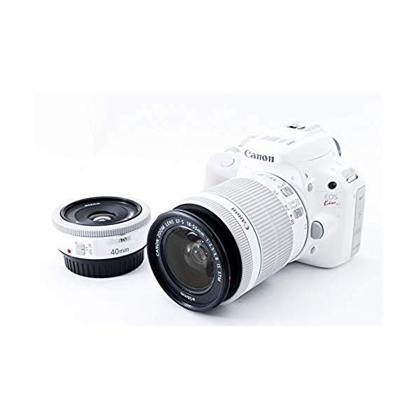 【中古】キヤノン Canon EOS Kiss X7 ホワイト ダブルレンズキット2