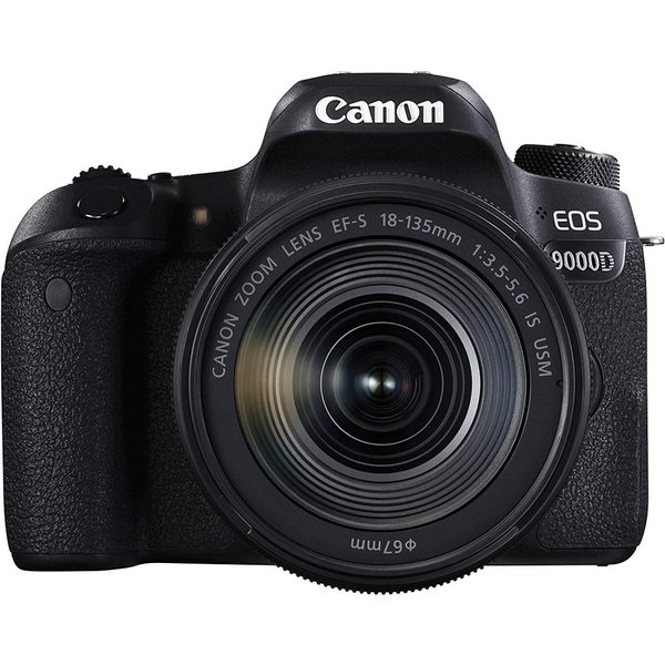 【中古】キヤノン Canon EOS 9000D レンズキット EF-S18-135mm F3.5-5.6 IS USM 付属