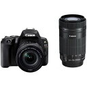 【7/19~26限定!最大4,000円OFF&7/25限定で最大P3倍】【中古】キヤノン Canon EOS Kiss X9 ダブルズームキット ブラック SDカード付き