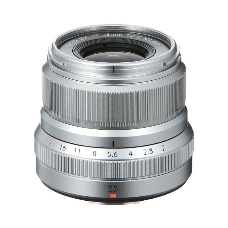 新品 FUJIFILM フジフイルム 標準単焦点レンズ XF 23mm F2 R WR シルバー