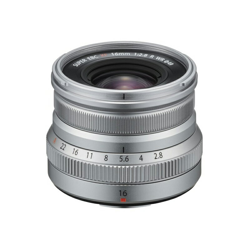 [新品]FUJIFILM フジフイルム 広角単焦点レンズ XF16mmF2.8 R WR シルバー