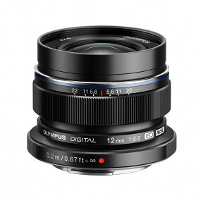 [新品]OLYMPUS オリンパス マイクロフォーサーズ用単焦点レンズ M.ZUIKO DIGITAL ED 12mm F2.0 ブラック