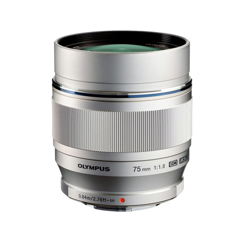 新品 OLYMPUS オリンパス マイクロフォーサーズ用大口径望遠単焦点レンズ M.ZUIKO DIGITAL ED 75mm F1.8 シルバー