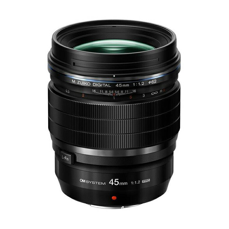 [新品]OM SYSTEM オーエムシステム マイクロフォーサーズ用大口径中望遠単焦点レンズ M.ZUIKO DIGITAL ED 45mm F1.2 PRO