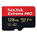 【メール便】サンディスク Extreme PRO microSDXC メモリカード 128GB SDカード変換アダプター付 SDSQXCD-128G-GN6MA【海外パッケージ】(2)