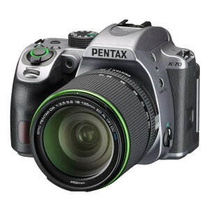 【5月1日0:00-23:59 最大6,000円OFFクーポン発行中！】PENTAX ペンタックス デジタル一眼レフカメラ K-70 18-135WR レンズキット シルキーシルバー